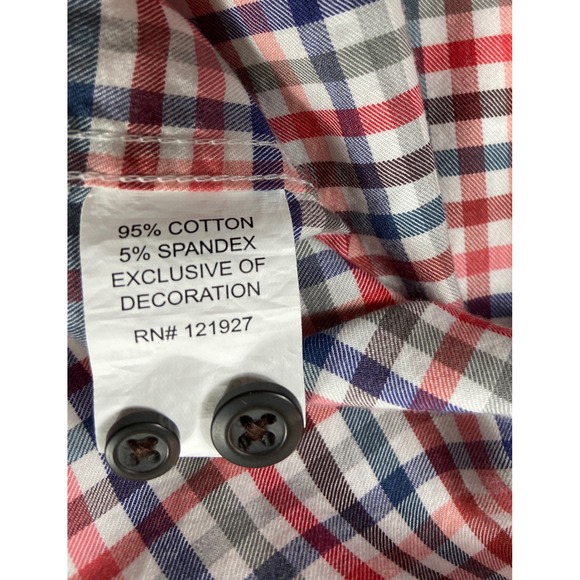 Johnnie-O Shirt Mens 2XL Hangin' Out Malibu Red Long Sleeve Button Down Preppy - Picture 6 of 10